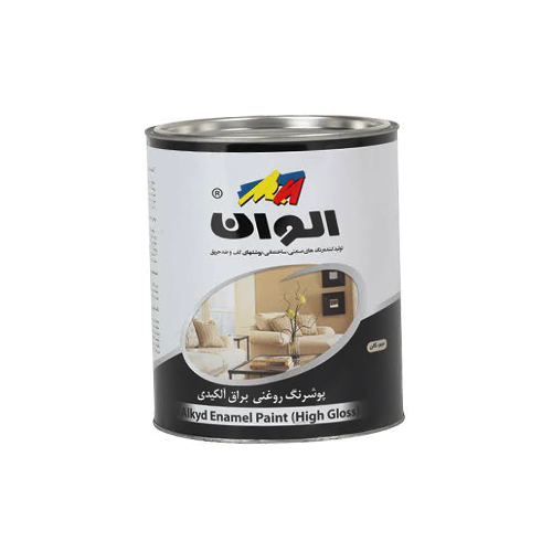 پوشرنگ روغنی براق آلکیدی سفید الوان