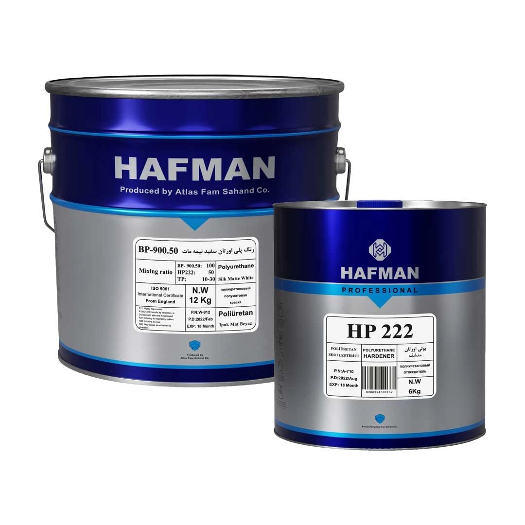 رنگ سفید نیمه مات پلی یورتان1.5 کیلویی 